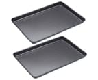 2x Mastercraft 39x27cm Rectangle Baking Cooking Tray Pan f Cookie Pastry Dessert 1