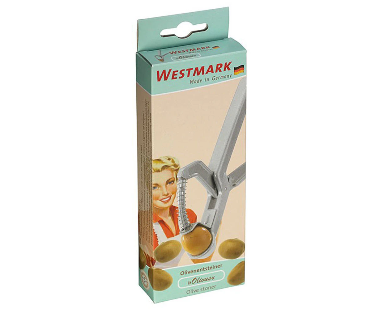 Westmark Olivus Aluminium Handheld Olive Stoner Seed Corer Remover Silver