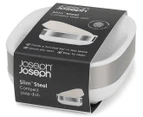Joseph Joseph Compact Slim Steel Soap Dish/Container - White