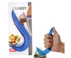 Brix Cankey Kitchen Easy Ring Pull Plastic Can Tin Opener Lid Remover Frost Blue