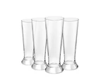 4PC Royal Leerdam 370ml L'Esprit Beer Pilsner Glass Pint Tall Drink Bar Glasses