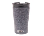 2PK Oasis 350ml Stainless Steel Double Wall Insulated Travel Cup Black Crackle