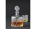 Davis & Waddell Fine Foods Deluxe Decanter Liqour/Whiskey/Scotch 24cm/1.2L Clear