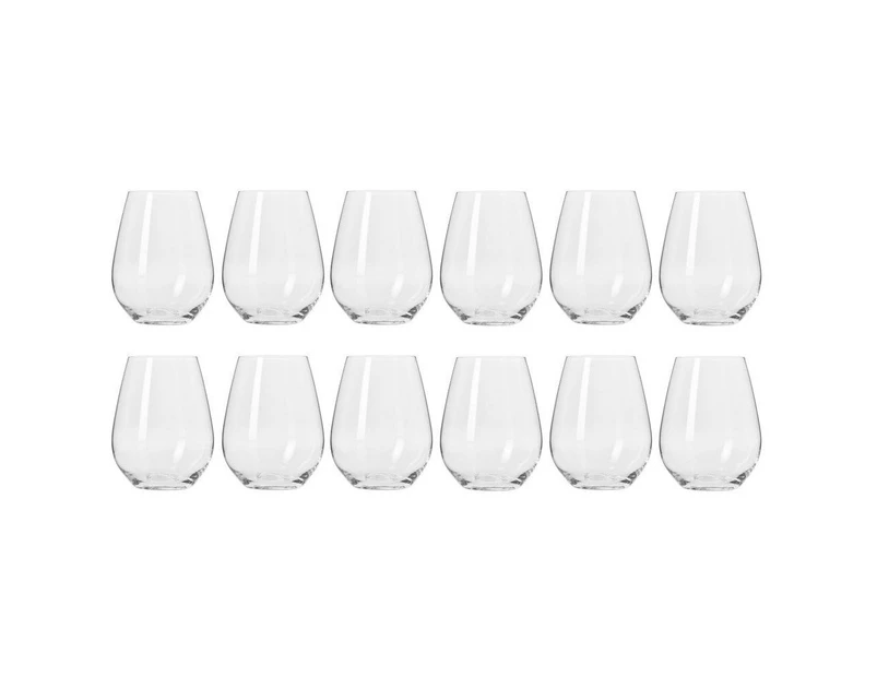 2 x 6pc Krosno Harmony Collection 400ml Stemless Wine Liquor Spirits Barware Glass