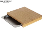 MasterPro Bamboo Chopping Board w/ Stainless Steel Tray