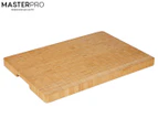 MasterPro 38cm Bamboo End-Grain Bamboo Chopping Board