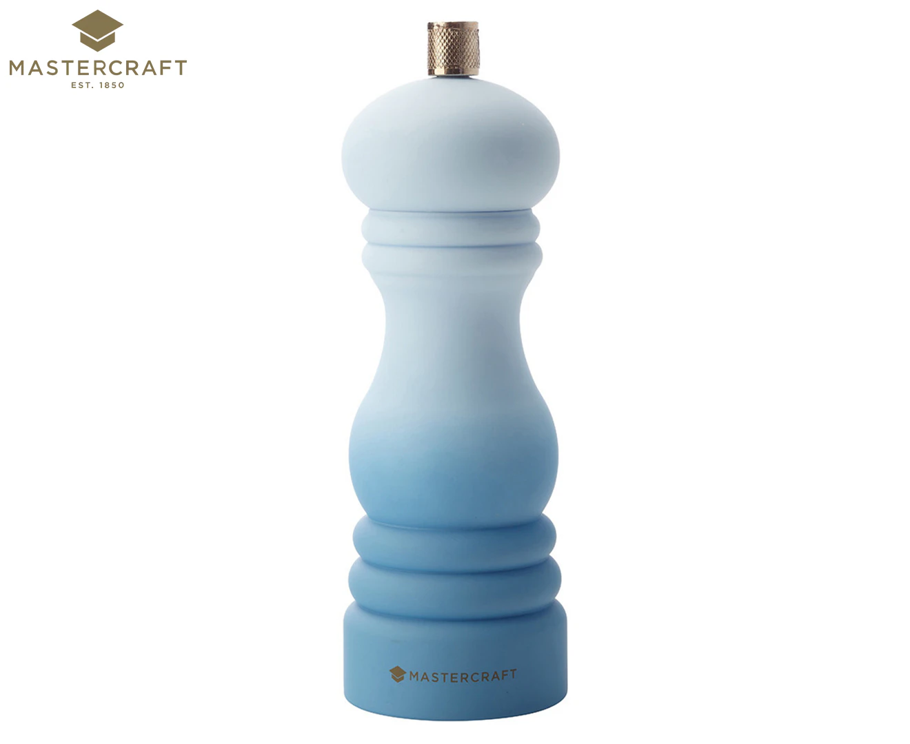 Mastercraft 17cm Ceramic Ombre Capstan Mill Kitchen Salt/Pepper Grinder Blue