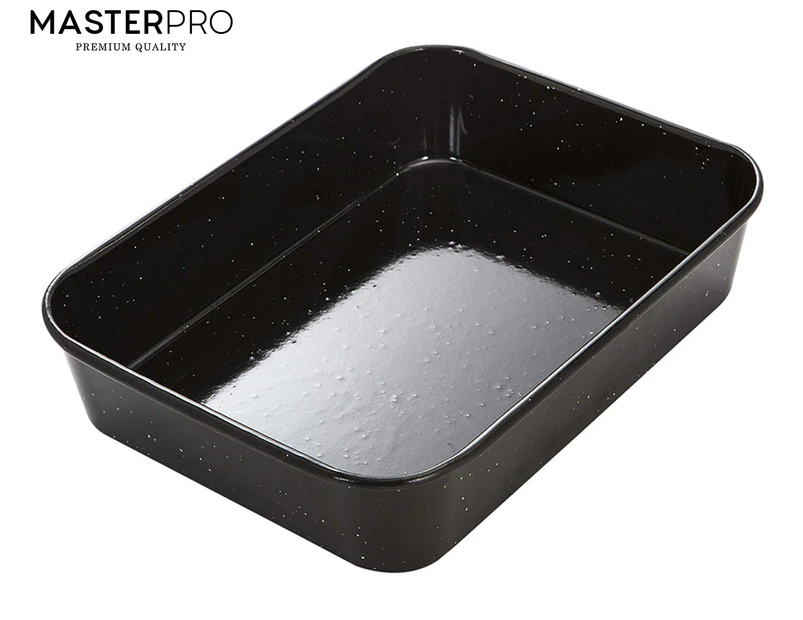 MasterPro 33x25cm Professional Vitreous Enamel Roasting Pan