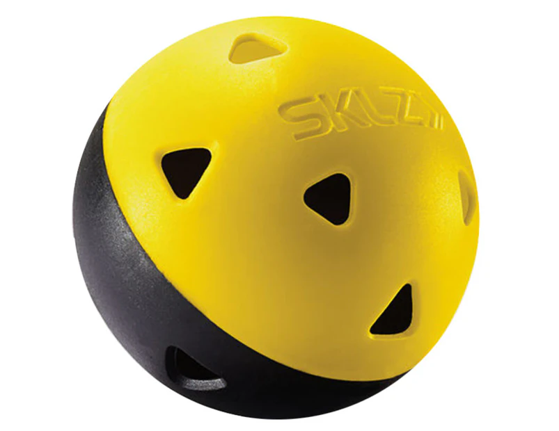 12pc SKLZ Impact Practice/Training Pop Back Golf Balls Strong/Durable YEL/BLK