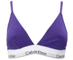 Calvin Klein Women's Modern Cotton Triangle Bralette - Violet