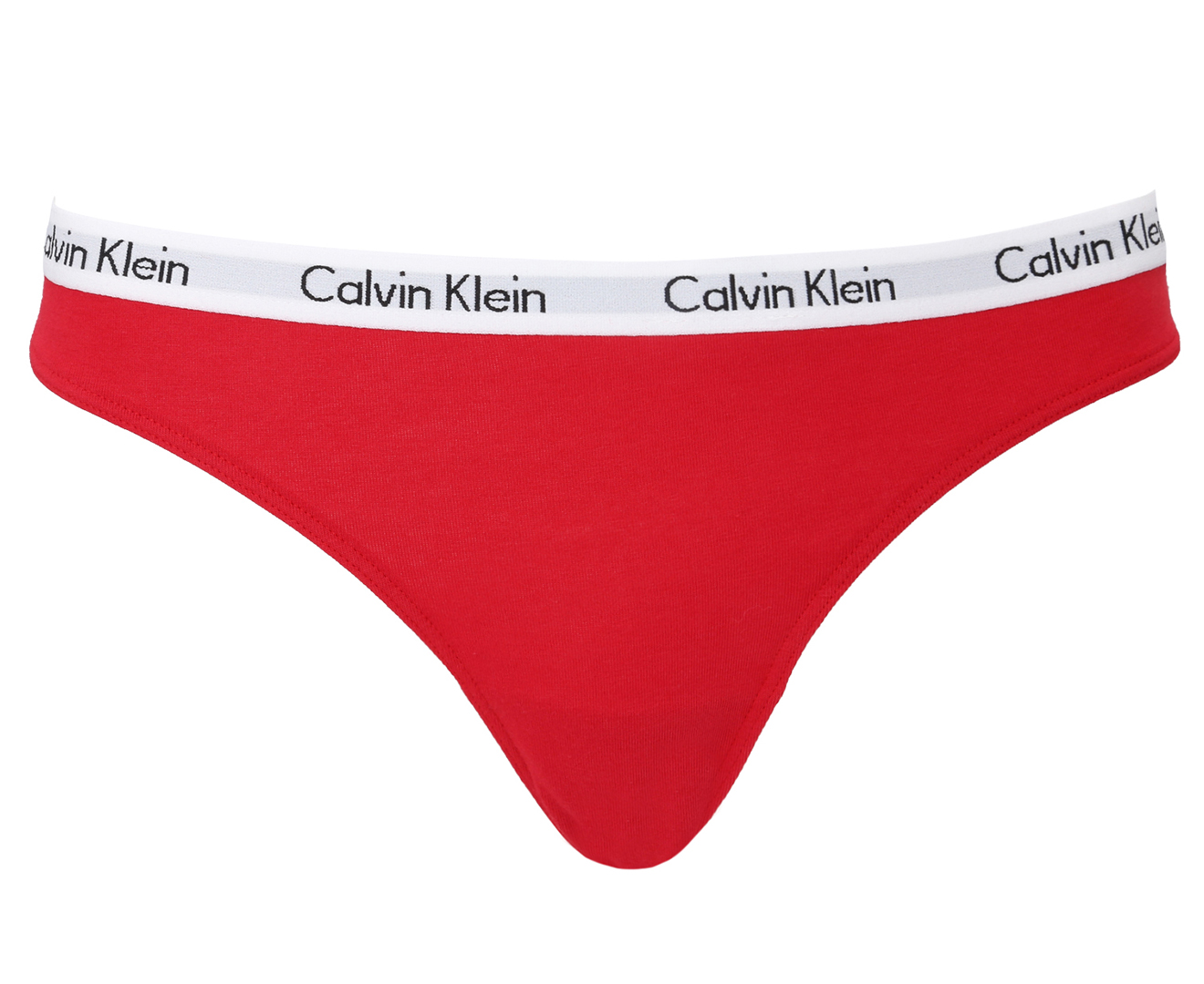 Calvin Klein Women's Carousel Thong 3-Pack - Obsidian/Chili/Baja