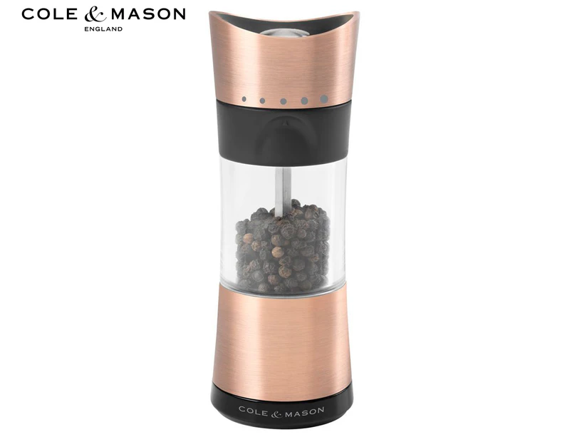 Cole+Mason 15cm Horsham Pepper Mill - Copper/Black/Clear