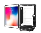 WIWU C-Luo Shockproof Hard Case Kickstand/Hand+Neck Strap With Pencil Cap Holder For iPad Air 10.5/iPad Pro 10.5-White 1
