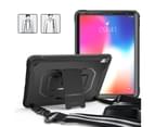WIWU C-Luo Anti-fall Protective Hard Case Tablet Kickstand/Hand+Neck Strap For iPad Pro 11inch(2018)-Black 1