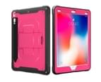 WIWU C-Luo Shockproof Hard Case Kickstand With Pencil Holder For iPad Air 10.5/iPad Pro 10.5-Rose Red 1