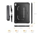 WIWU C-Luo Anti-fall Protective Hard Case Tablet Kickstand/Hand+Neck Strap For iPad Pro 11inch(2018)-Black 3