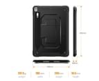 WIWU C-Luo Shockproof Hard Case Kickstand With Pencil Holder For iPad Air 10.5/iPad Pro 10.5-Black 2