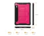 WIWU C-Luo Shockproof Hard Case Kickstand With Pencil Holder For iPad Air 10.5/iPad Pro 10.5-Rose Red 2