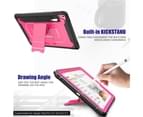 WIWU C-Luo Shockproof Hard Case Kickstand With Pencil Holder For 9.7" iPad Air 2/iPad Pro 9.7-Rose Red 3