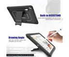 WIWU C-Luo Shockproof Hard Case Kickstand With Pencil Holder For 9.7" iPad 2017/2018-Black