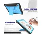 WIWU C-Luo Shockproof Hard Case Kickstand With Pencil Cap Holder For 9.7" iPad 2017/2018-Light Blue 3
