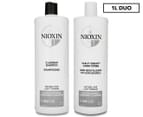 Nioxin System 1 Cleanser & Conditioner Duo 1L 1