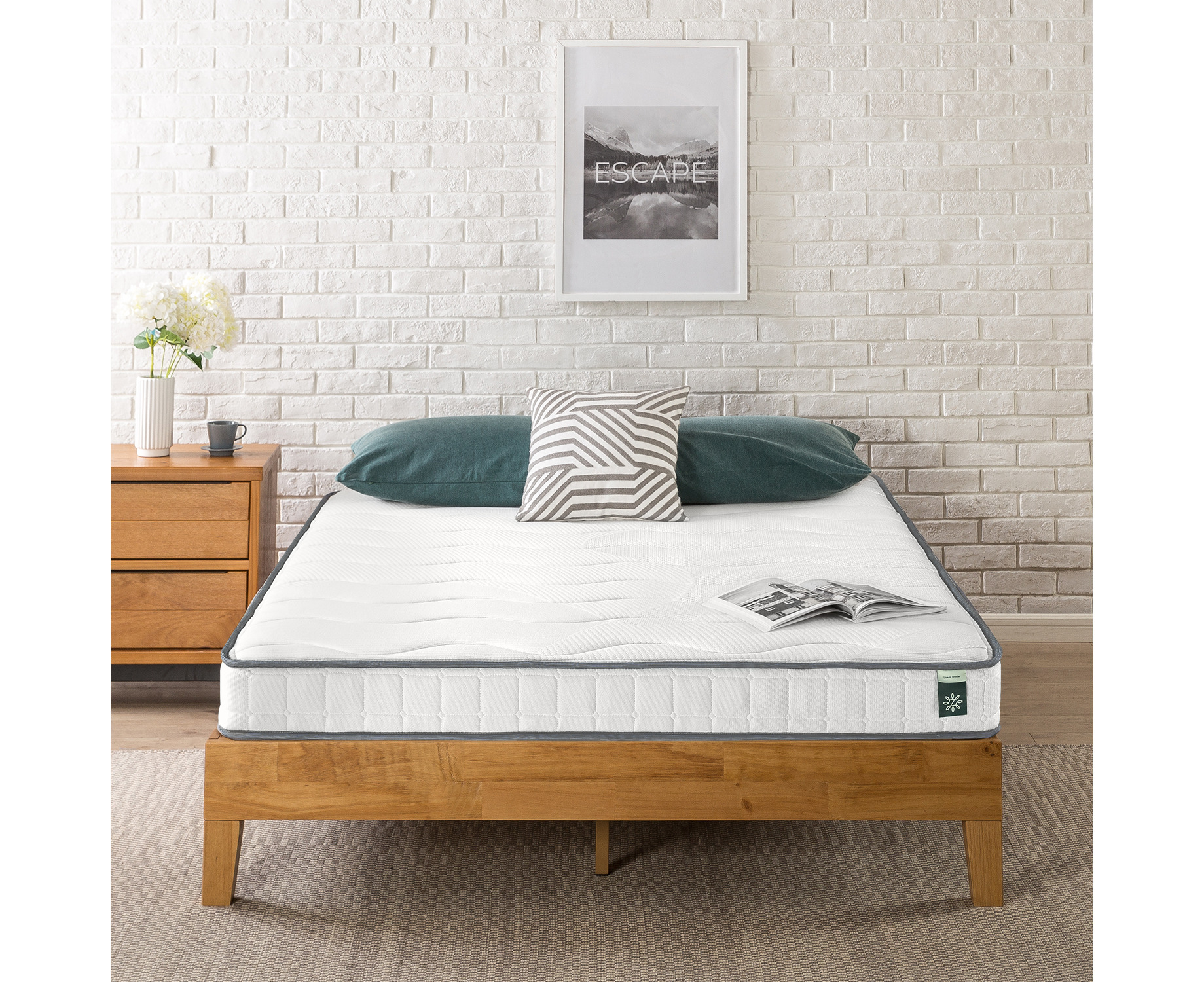zinus 15cm support spring mattress