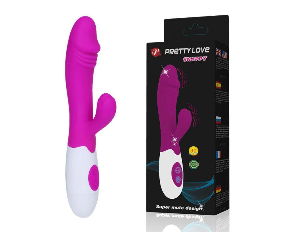 PRETTY LOVE Snappy Rabbit Vibrator - Realistic Dildo with Clitoral Stimulator