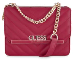 GUESS Mona Logo Crossbody Bag - Red Quilt