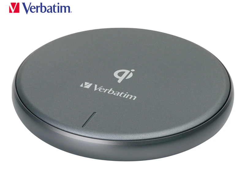 Verbatim 10W Metallic Wireless Charger - Grey