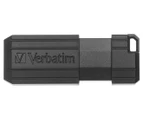 Verbatim 128GB PinStripe USB Flash Drive - Black