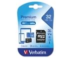 Verbatim 32GB Class 10 microSDHC Memory Card w/ Adaptor 3