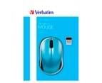 Verbatim Go Nano Wireless Computer Mouse - Caribbean Blue 6