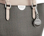 GUESS Eckton Dome Logo Satchel Bag - Natural/Multi