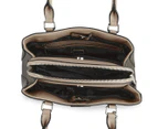 GUESS Eckton Dome Logo Satchel Bag - Natural/Multi
