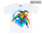 Superman Boys' Tee / T-Shirt / Tshirt - White