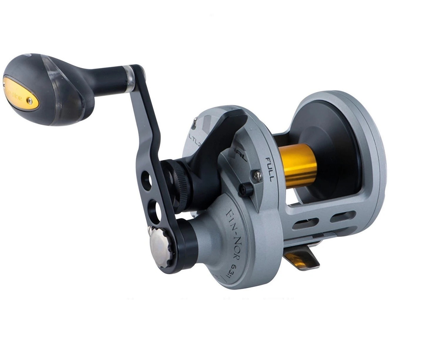 Fin-Nor Lethal 2 Speed Overhead Fishing Reel with Lever Drag-6 Stainless Bearings [Model: LTL II 16]