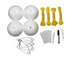 Wilson Crab Pot Accessories Kit - 4 Poly Floats-4 Clips-4 Id Tags-4 Ropes-1 Pen