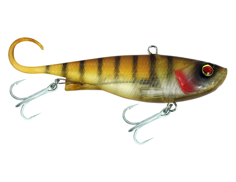 Zerek Lure Fish Trap 95mm 23g Soft Vibe Fishing Lure #Barred Grunter/BG