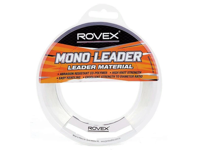 50lb Rovex Copolymer Mono Leader - 100m Spool - Clear