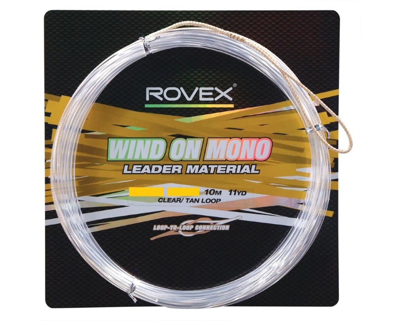 Rovex Wind On Monofilament Fishing Leader 10m #150lb