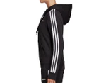 Adidas Women's Essentials 3-Stripes Fleece Hoodie - Black/White