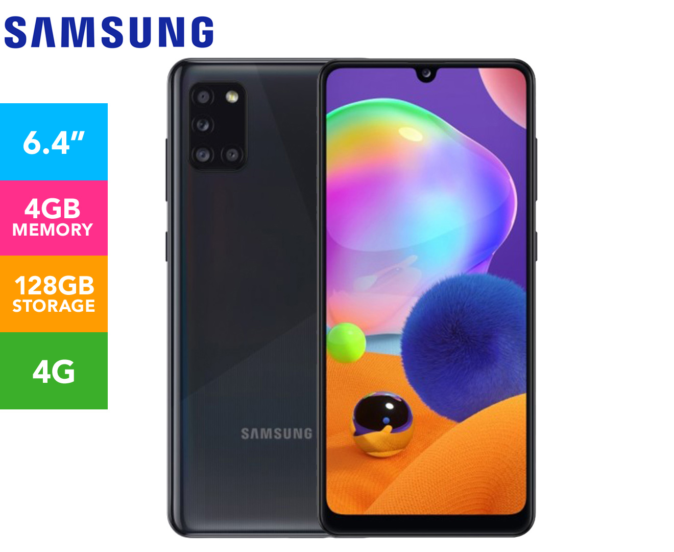 samsung galaxy a31 prism crush black