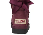 Ever Ugg Australia Women's Short Bailey Back Bow Boots - Raisin