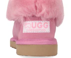 Ever Ugg Australia Women's Wool Collar Slippers - Pink