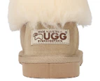 Ever Ugg Australia Women's Wool Collar Slippers - Sand
