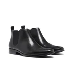 Julius Marlow Mens Kick Chelsea Work Leather Boots Shoes - Black