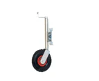 Jockey Wheel 10" Swing Up 300 Lbs Pneumatic Nylon Tyre For Trailer, Caravan