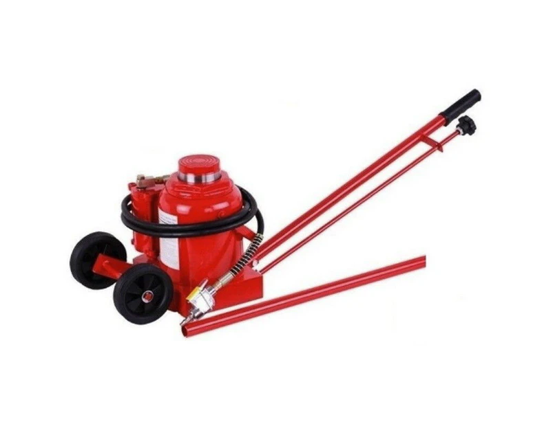 Bottle Jack Air Hydraulic 50 Ton 50,000 Kg Lifting With Long Handle & Wheels