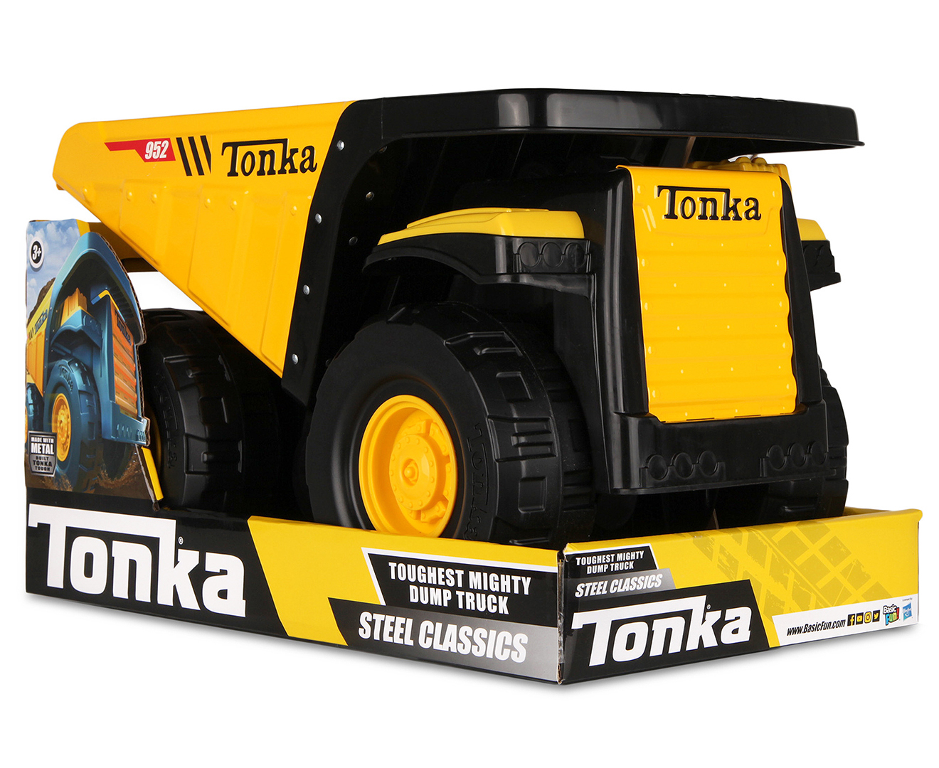 Tonka Steel Classics Toughest Mighty Dump Truck - Yellow/Black | Catch